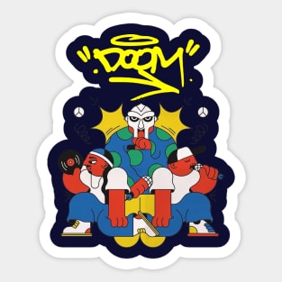 mf doom Sticker